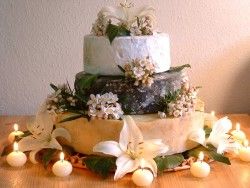 Cheese Wedding Cake or Tower to feed 150-220 (Mixed Cake E)  