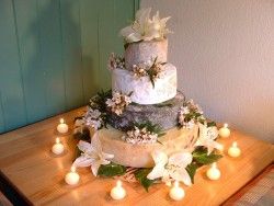 Cheese Wedding Cake or Tower to feed 160-240 (Mixed Cake F)  