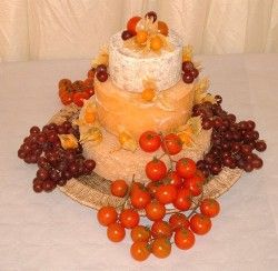 Cheese Wedding Cake or Tower to feed 60-90 (Rustic Cake B)  