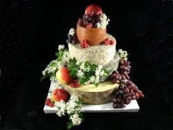 Cheese Wedding Cake or Tower to feed 150-220 (Cake  A) 