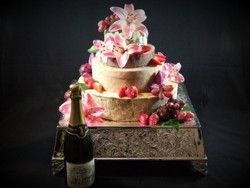 Cheese Wedding Cake or Tower to feed 120-180 (Mixed Cake V)  