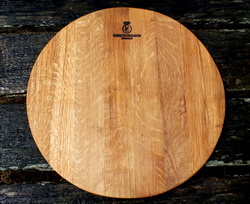 Old Wine Barrel Oak Cheeseboard - Very Large Circular 55cm